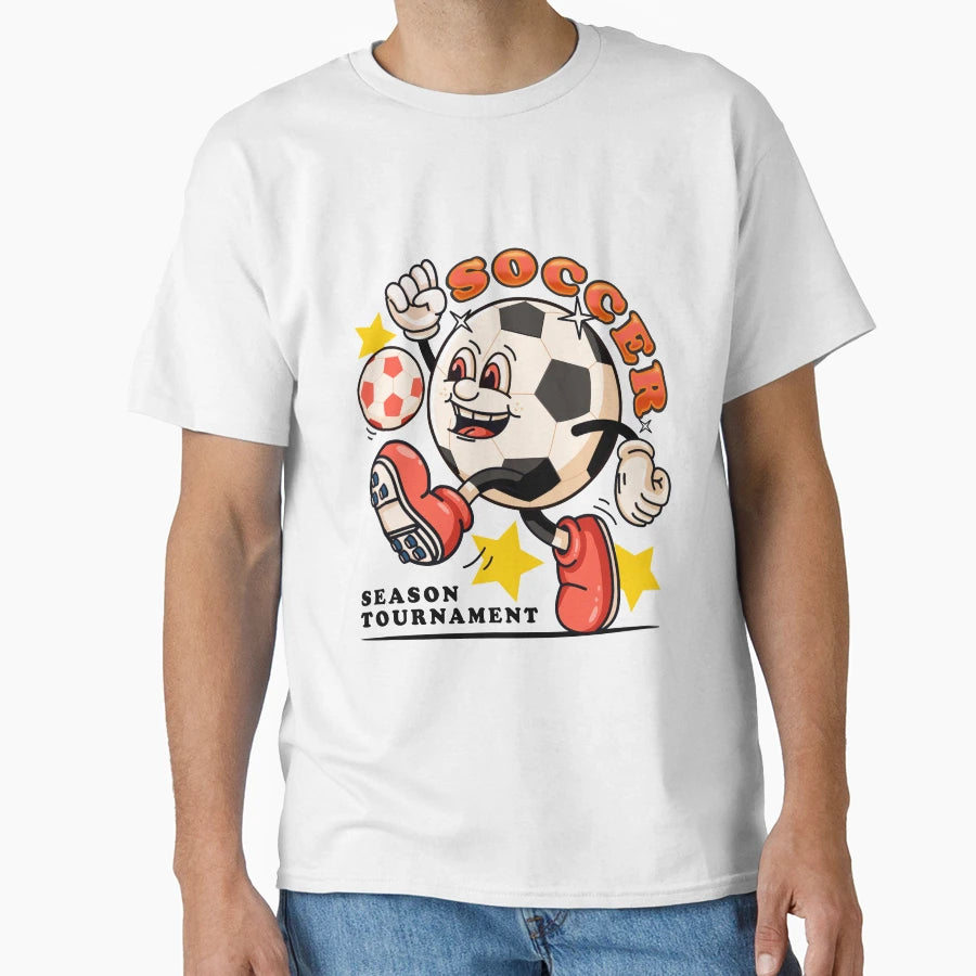 Soccer Soccer Mascot Character T-Shirt - Trendy Graphic for Adults - T-Shirt, Sweatshirt, Hoodie