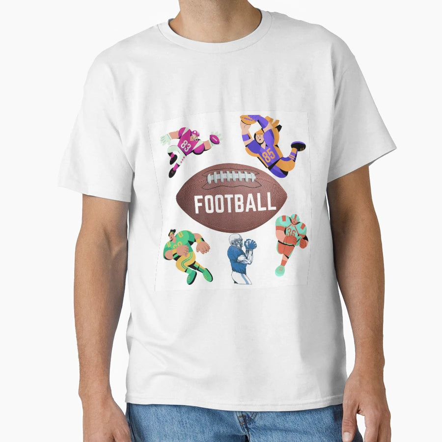 Football Game Frenzy T-Shirt - Custom Art Print Men Women - T-Shirt, Sweatshirt, Hoodie