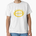 Gold Football T-Shirt - Custom Art Print Men Women - T-Shirt, Sweatshirt, Hoodie