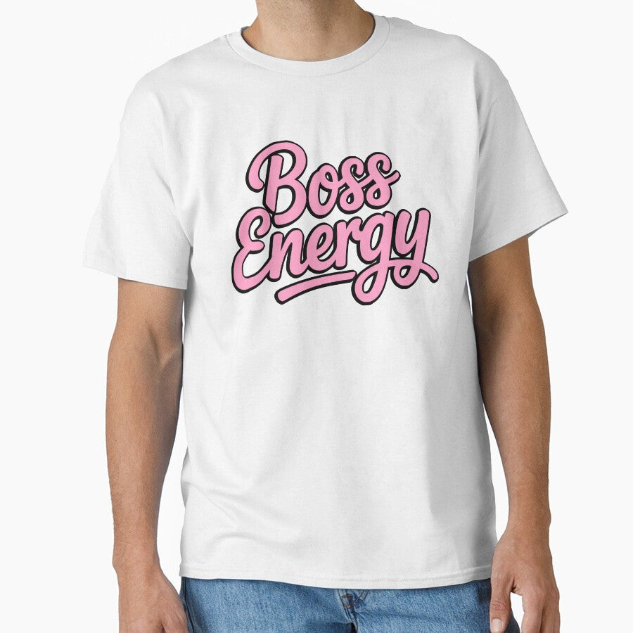 Boss Energy! Pink Girlie by PMCreative - Adult & Kids T-Shirts, Sweatshirts & Hoodies apparel design preview 1