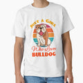 Just A Girl Who Loves Bulldog Dog Lover Cute Sunser - Adult & Kids T-Shirts, Sweatshirts & Hoodies apparel design preview 1
