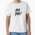 Hell Yeah! Bold black typography design by Pearl67 - Adult & Kids T-Shirts, Sweatshirts & Hoodies apparel design preview 1