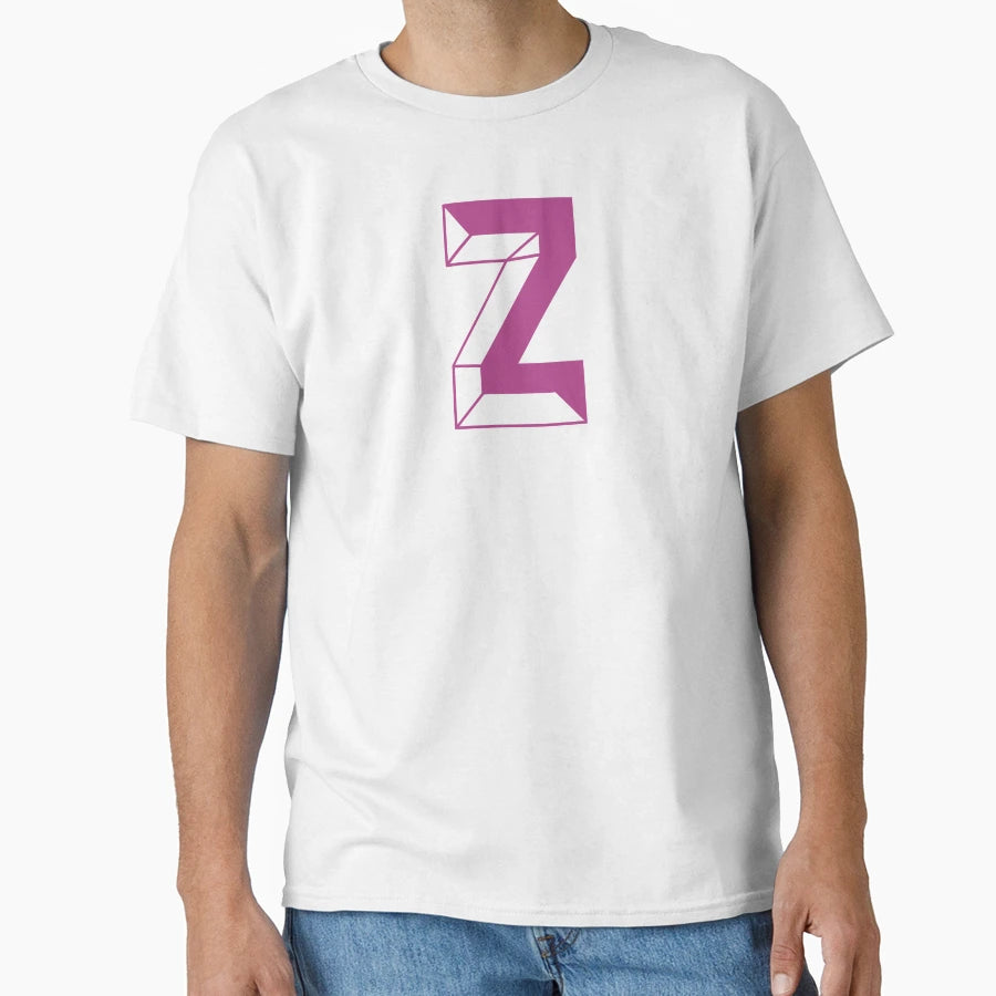 Modern Monogram Initial Letter Z T-Shirt - Novelty Apparel for Adults - T-Shirt, Sweatshirt, Hoodie