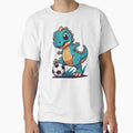 Dino Football Player T-Shirt - Novelty Apparel for Adults - T-Shirt, Sweatshirt, Hoodie