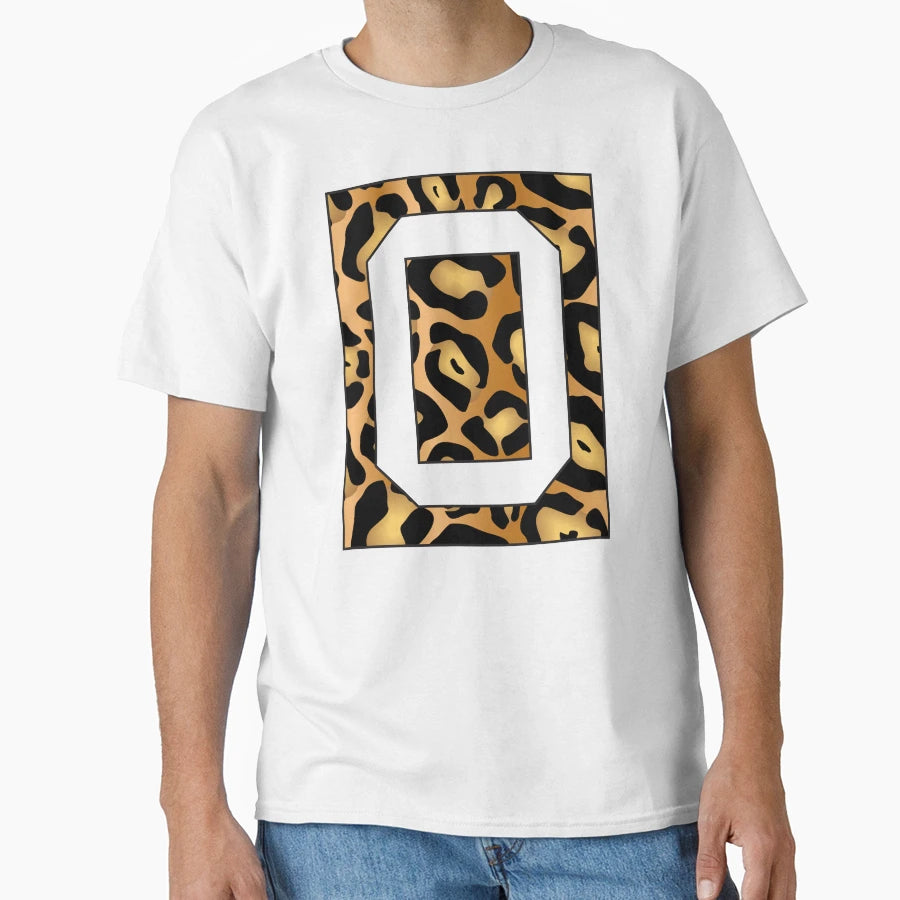 Letter O Jaguar Stencil Font T-Shirt - Custom Art Print for Adults - T-Shirt, Sweatshirt, Hoodie