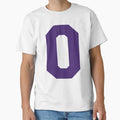 Alphabet Purple O Sports Letter O T-Shirt - Trendy Graphic Unisex - T-Shirt, Sweatshirt, Hoodie