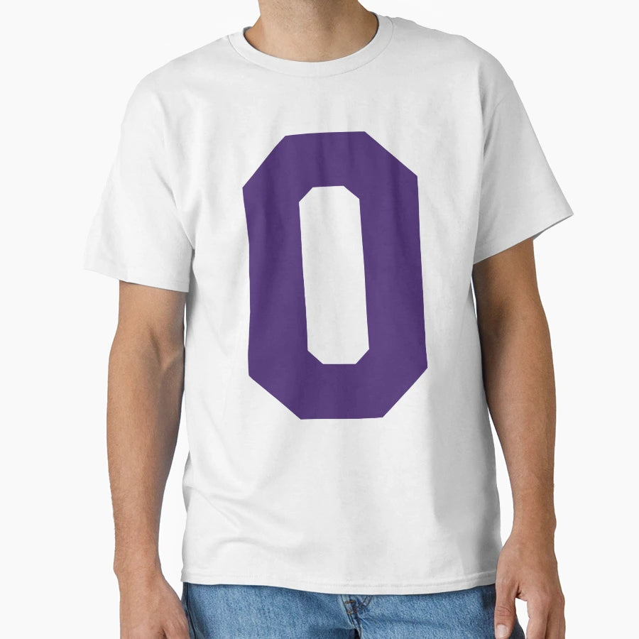 Alphabet Purple O Sports Letter O T-Shirt - Trendy Graphic Unisex - T-Shirt, Sweatshirt, Hoodie