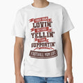 Touch Down Lovin Defense Yellin Team T-Shirt - Minimalist Print Unisex - T-Shirt, Sweatshirt, Hoodie