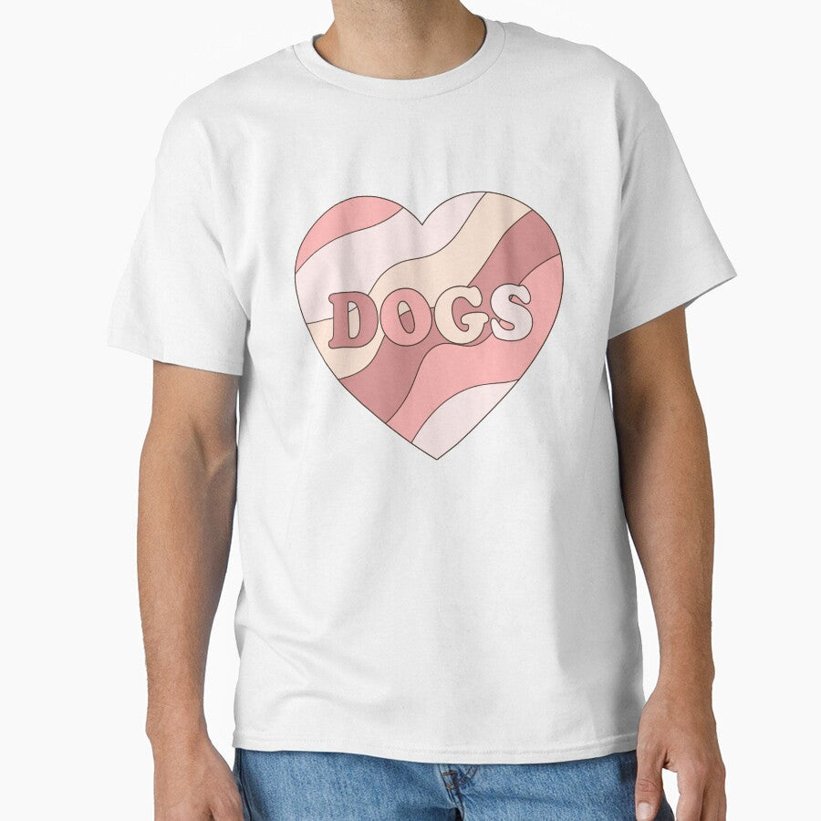 I love dogs retro heart by OkihanaShop - Adult & Kids T-Shirts, Sweatshirts & Hoodies apparel design preview 1