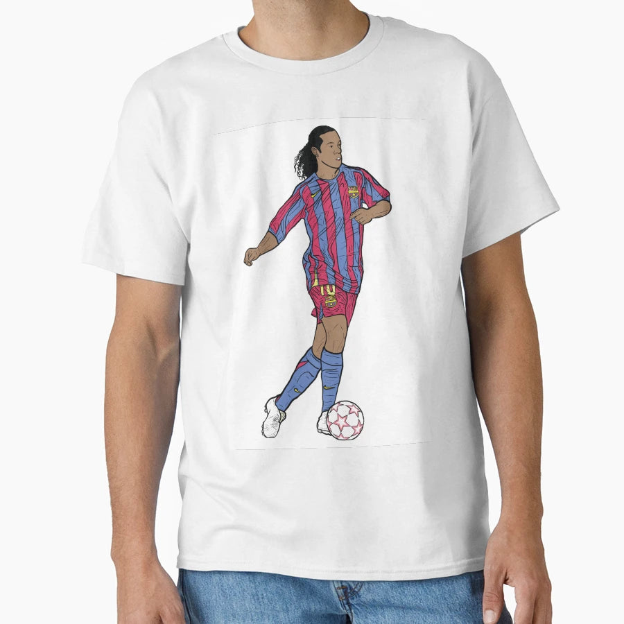 Ronaldinho Barcelona T-Shirt - Fun Novelty Design Unisex - T-Shirt, Sweatshirt, Hoodie