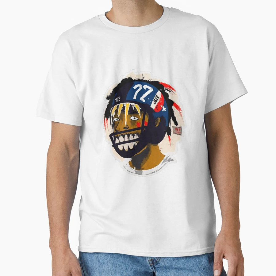 American Football Player T-Shirt - Graphic Print Unisex - T-Shirt, Sweatshirt, Hoodie