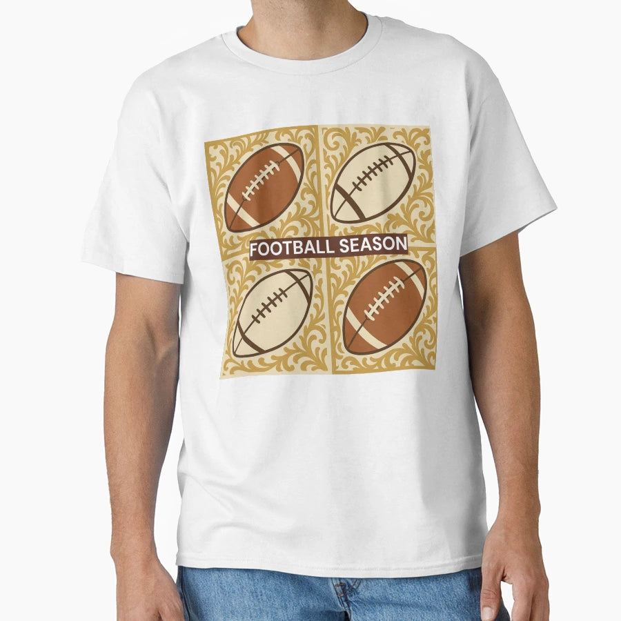 Football Season Baroque T-Shirt - Casual Everyday Wear Men Women - T-Shirt, Sweatshirt, Hoodie