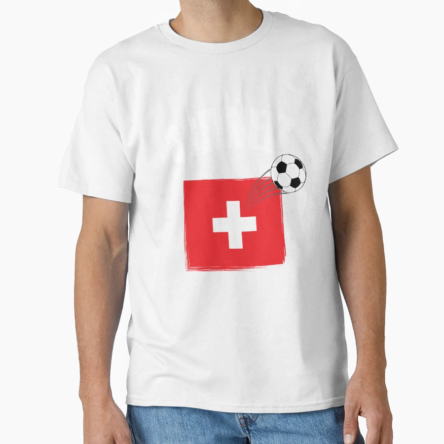 Schweiz Football T-Shirt - Aesthetic Graphic Unisex - T-Shirt, Sweatshirt, Hoodie