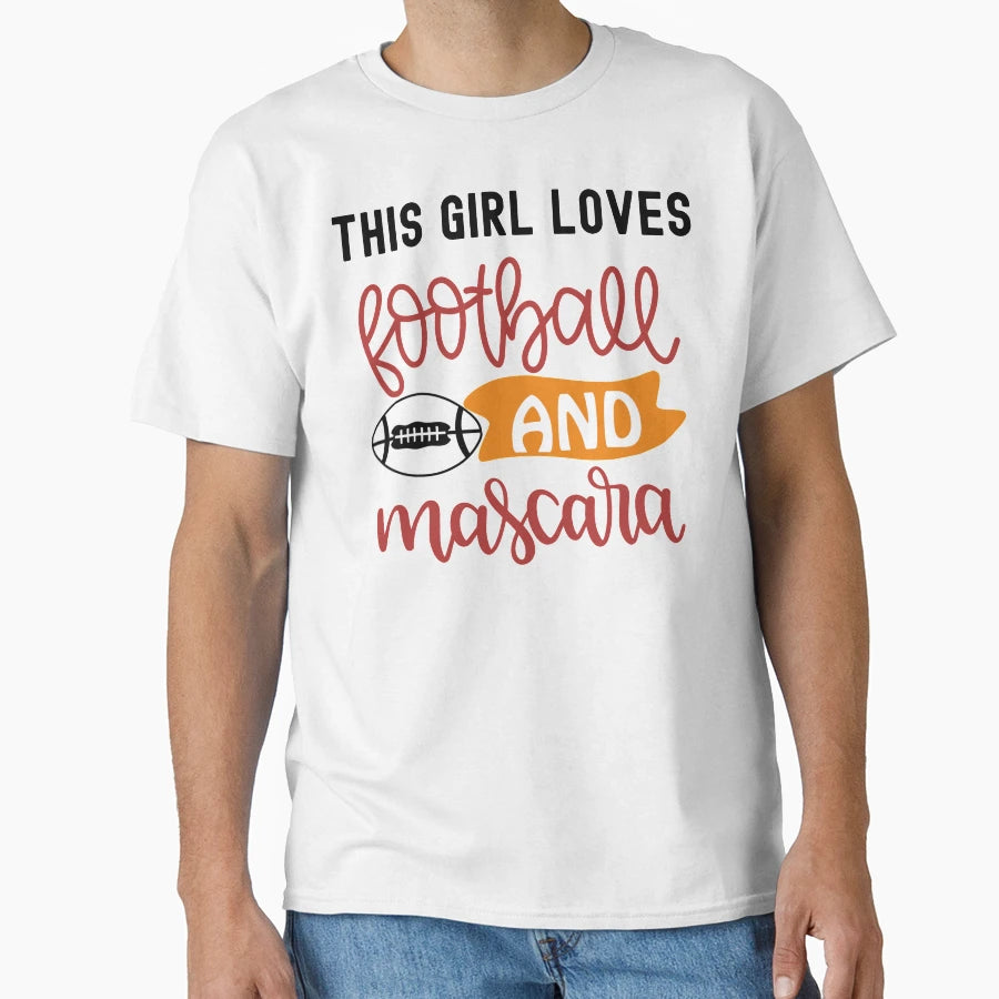 Football And Mascara Fantasy T-Shirt - Fun Novelty Design for Adults - T-Shirt, Sweatshirt, Hoodie