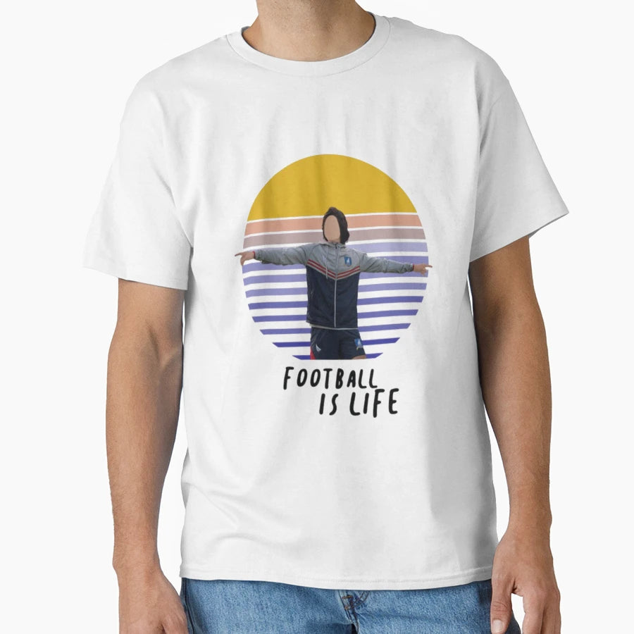 Football Is Life Sunset T-Shirt - Minimalist Print for Adults - T-Shirt, Sweatshirt, Hoodie