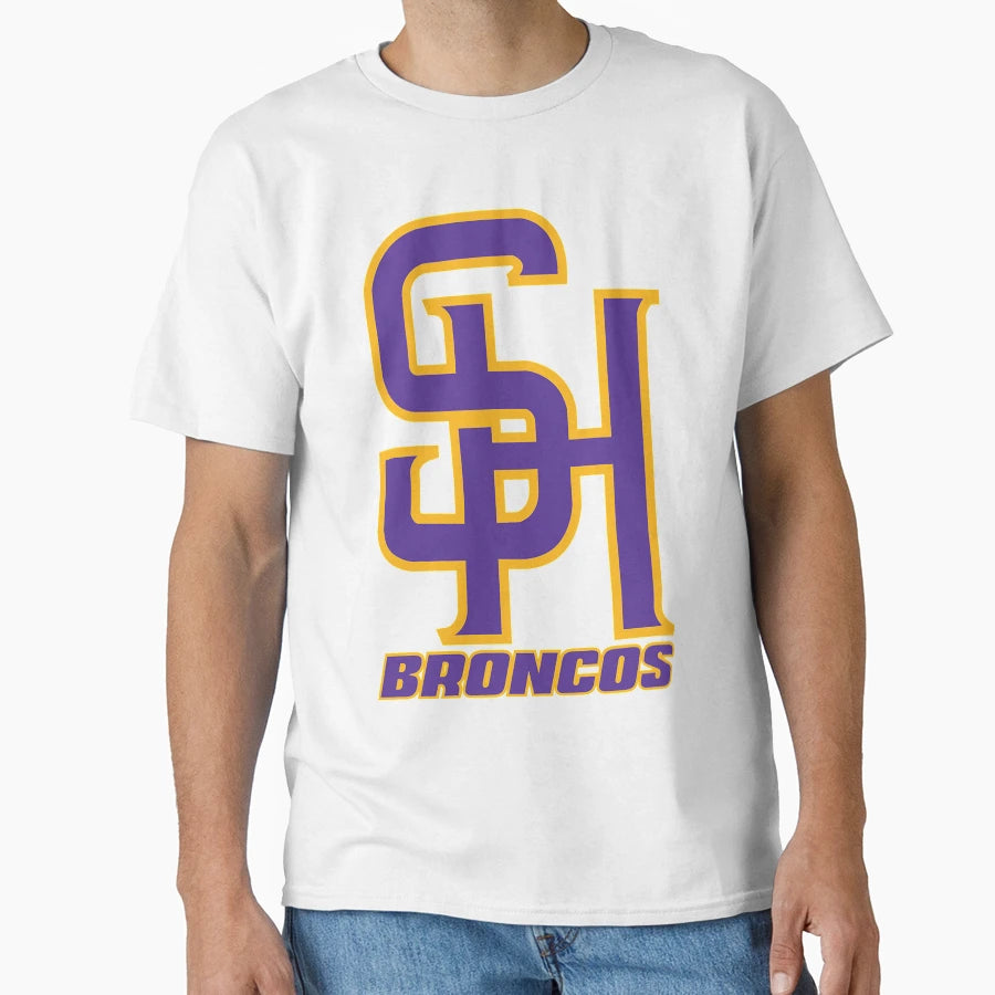 Sh Spring Hill Broncos T-Shirt - Graphic Print Unisex - T-Shirt, Sweatshirt, Hoodie