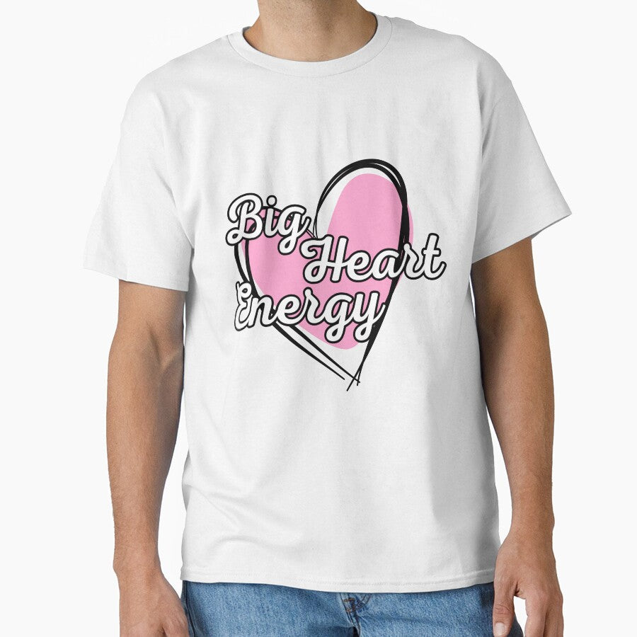 Big Heart Energy Cute Pastel Self-Love Design by - Adult & Kids T-Shirts, Sweatshirts & Hoodies apparel design preview 1