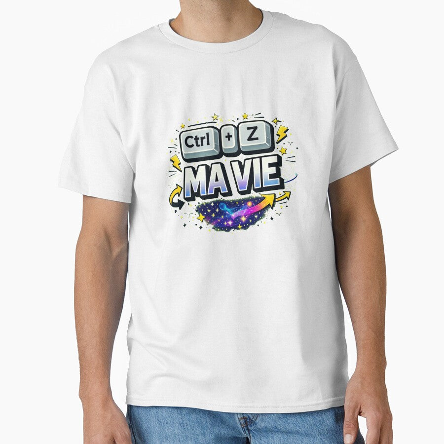 Geek Humor Ctrl Z My Life Gamer/Tech Gift by - Adult & Kids T-Shirts, Sweatshirts & Hoodies apparel design preview 1