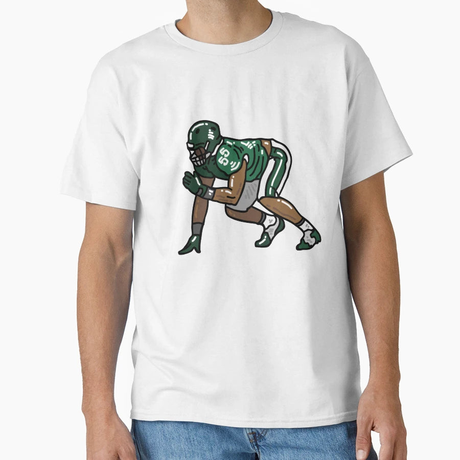 Star American Football Player Linebacker T-Shirt - Graphic Print Men Women - T-Shirt, Sweatshirt, Hoodie