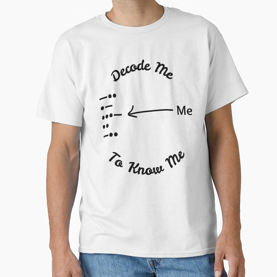 Morse code David Decode Me To Know by AndysTeeShop - Adult & Kids T-Shirts, Sweatshirts & Hoodies apparel design preview 1