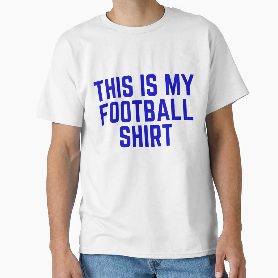 Football Team Color Red Blue Gameday T-Shirt - Casual Everyday Wear Unisex - T-Shirt, Sweatshirt, Hoodie