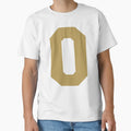 Alphabet Gold O Sports Letter O T-Shirt - Fun Novelty Design Men Women - T-Shirt, Sweatshirt, Hoodie