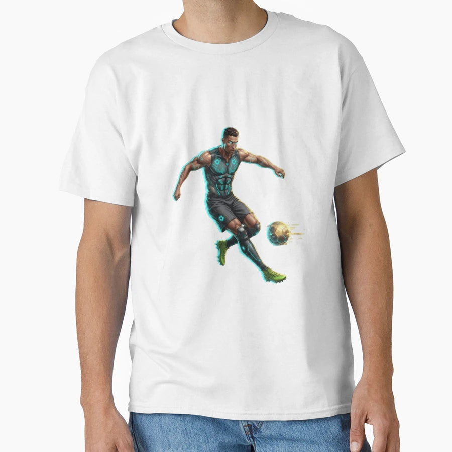 Cyberpunk Cristiano Ronaldo Futuristic T-Shirt - Trendy Graphic Men Women - T-Shirt, Sweatshirt, Hoodie