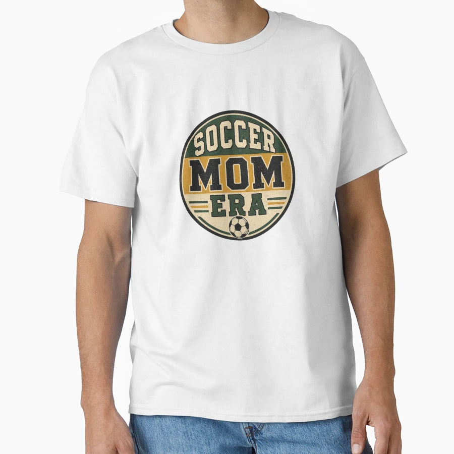 Soccer Mom Era Badge T-Shirt - Novelty Apparel for Adults - T-Shirt, Sweatshirt, Hoodie