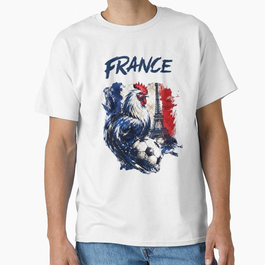 France Football Legacy Rooster Power French Soccer - Adult & Kids T-Shirts, Sweatshirts & Hoodies apparel design preview 1
