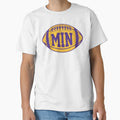 Min Football Purple T-Shirt - Unique Graphic Unisex - T-Shirt, Sweatshirt, Hoodie