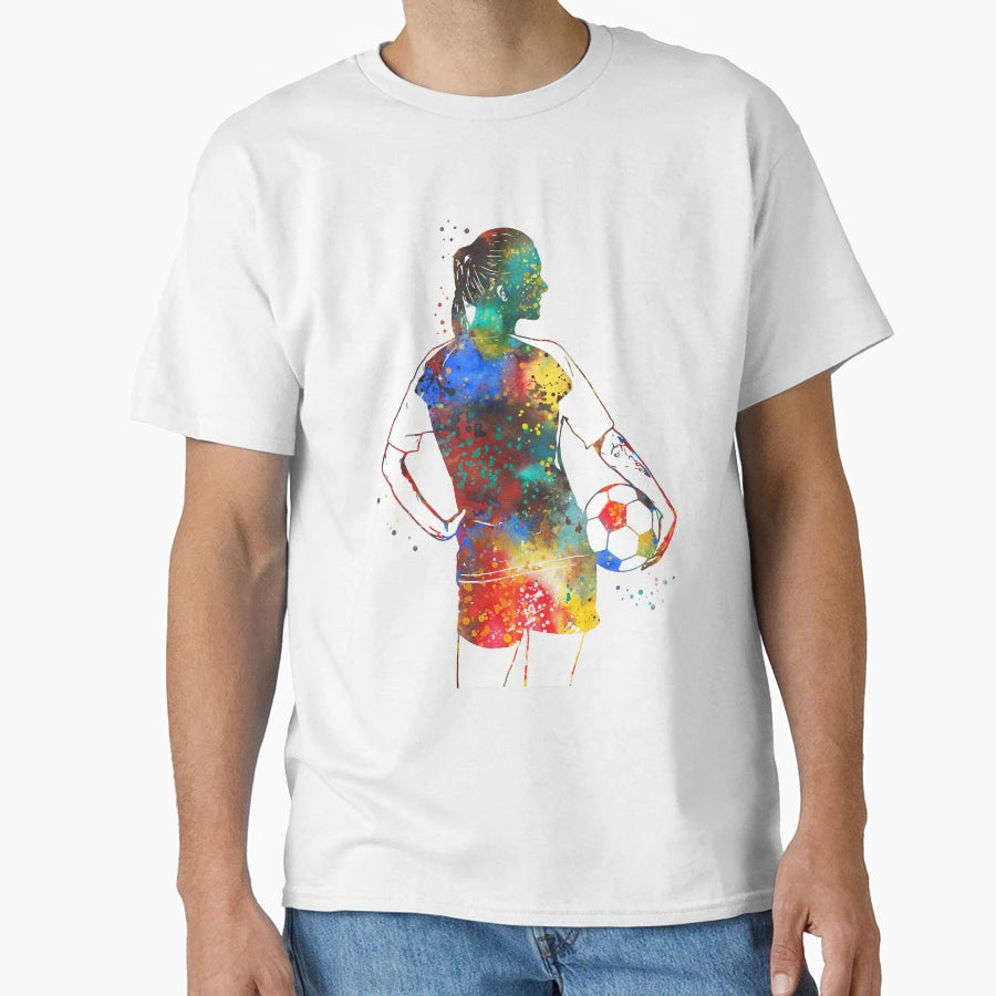 Female Soccer Player T-Shirt - Novelty Apparel Men Women - T-Shirt, Sweatshirt, Hoodie