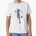 Soccer Player Shooting Pose Watercolor T-Shirt - Aesthetic Graphic Unisex - T-Shirt, Sweatshirt, Hoodie