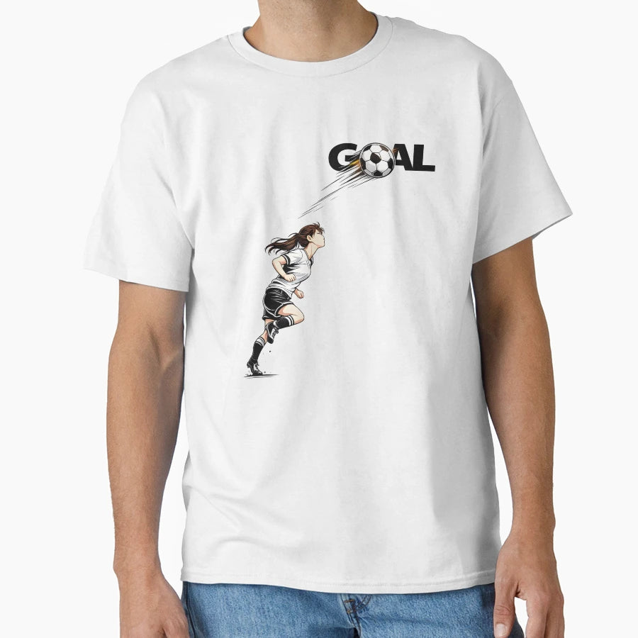 Womens Football Goal Anime Soccer T-Shirt - Unique Graphic for Adults - T-Shirt, Sweatshirt, Hoodie
