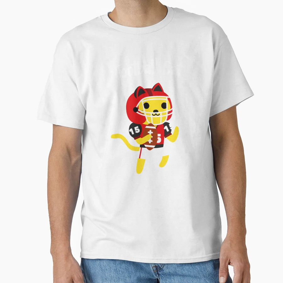 American Football Cat Children T-Shirt - Fun Novelty Design for Adults - T-Shirt, Sweatshirt, Hoodie