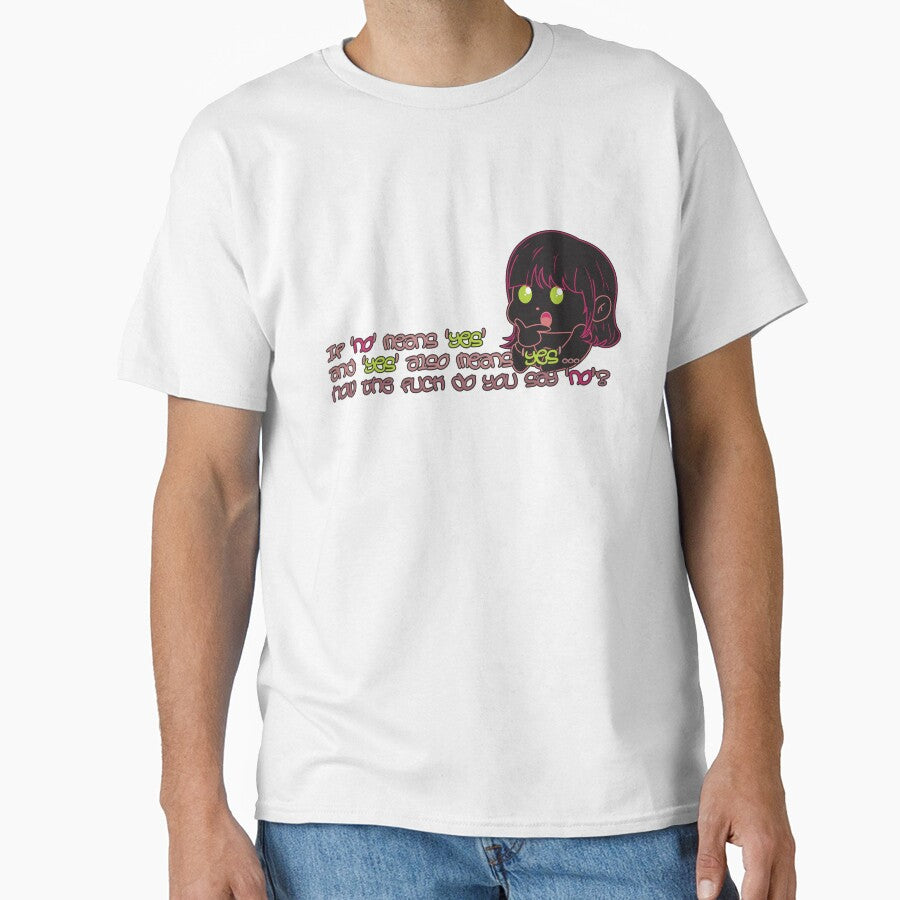 "If No Means Yes" Sarcastic Quote About Consent with - Adult & Kids T-Shirts, Sweatshirts & Hoodies apparel design preview 1