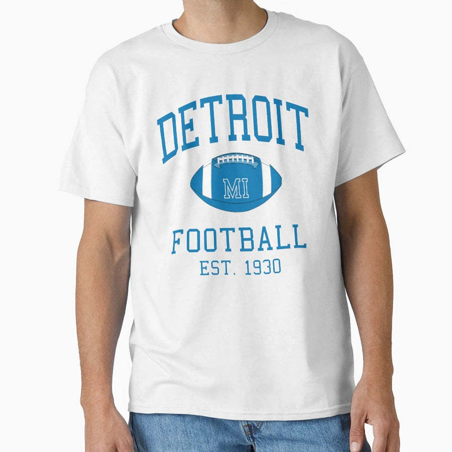 Detroit Football T-Shirt - Fun Novelty Design for Adults - T-Shirt, Sweatshirt, Hoodie