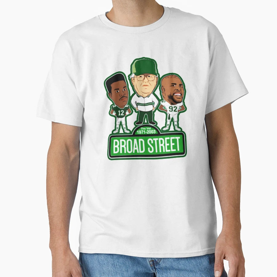 Broad Street Philadelphia Football T-Shirt - Aesthetic Graphic Unisex - T-Shirt, Sweatshirt, Hoodie