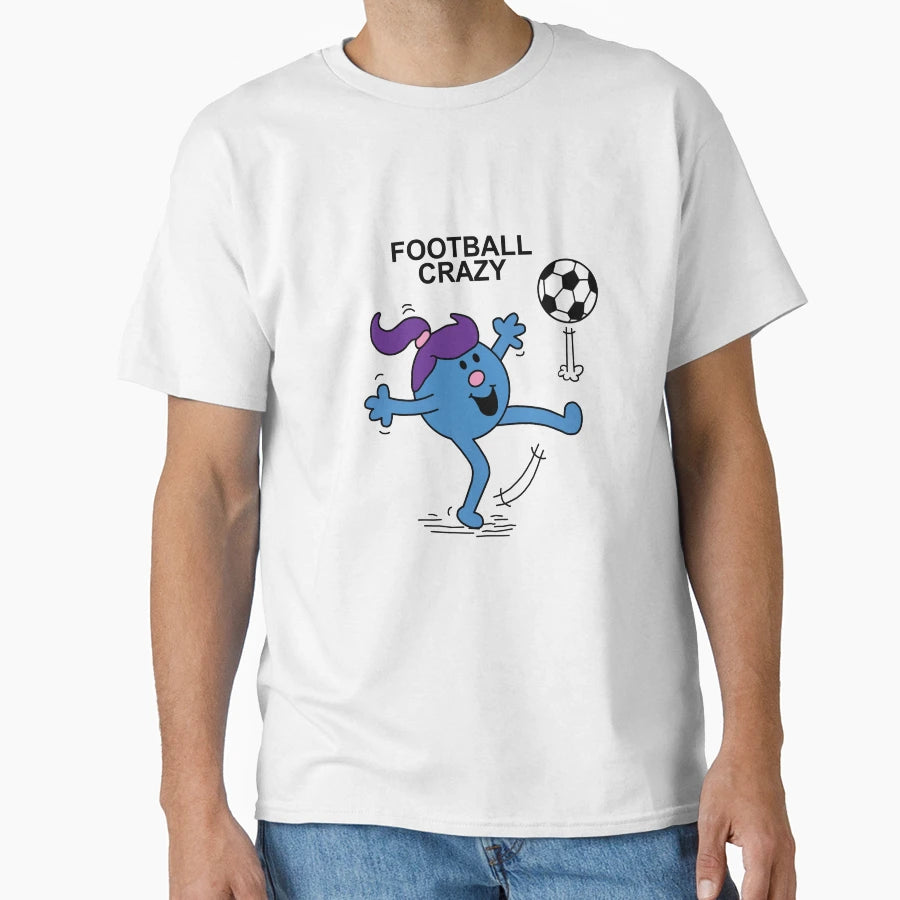 Little Miss Football Crazy T-Shirt - Aesthetic Graphic Unisex - T-Shirt, Sweatshirt, Hoodie