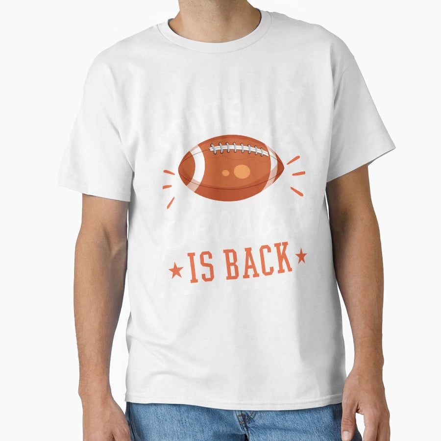 Football Season Is Back T-Shirt - Trendy Graphic for Adults - T-Shirt, Sweatshirt, Hoodie