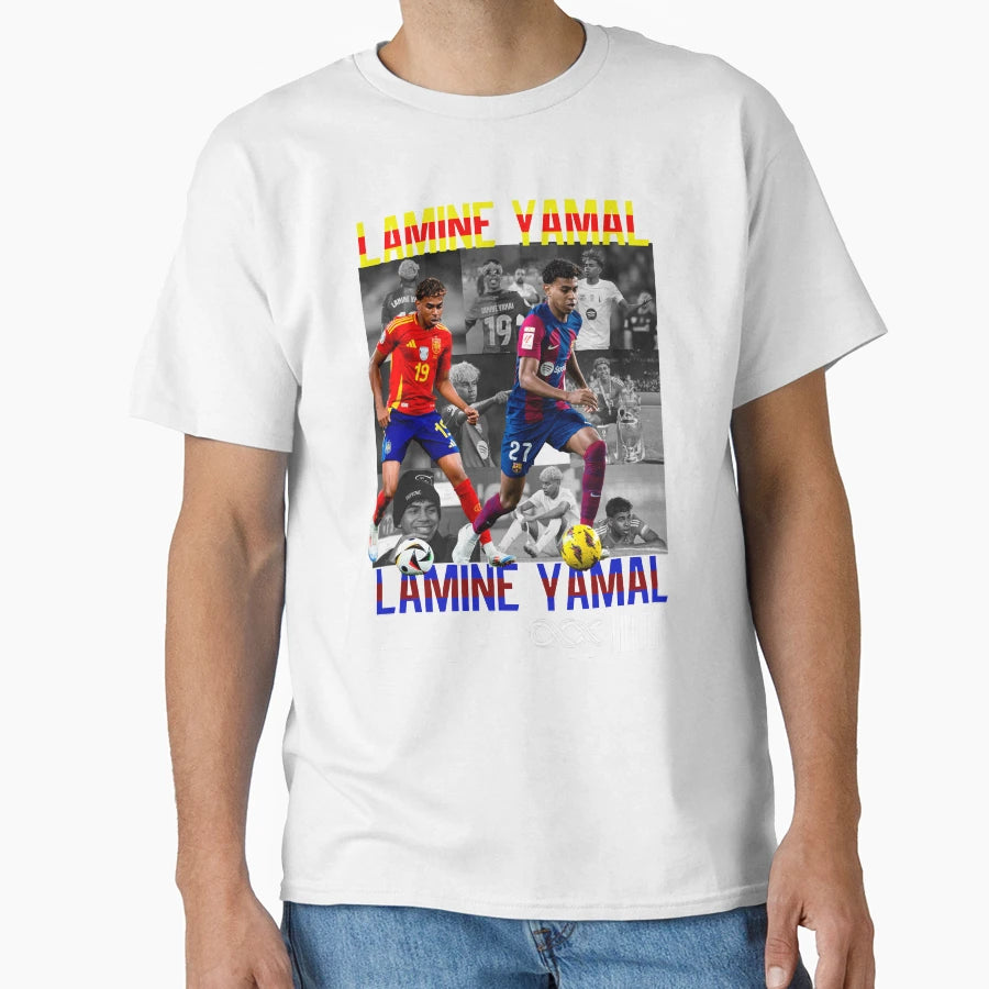 Lamine Yamal Collage T-Shirt - Fun Novelty Design for Adults - T-Shirt, Sweatshirt, Hoodie