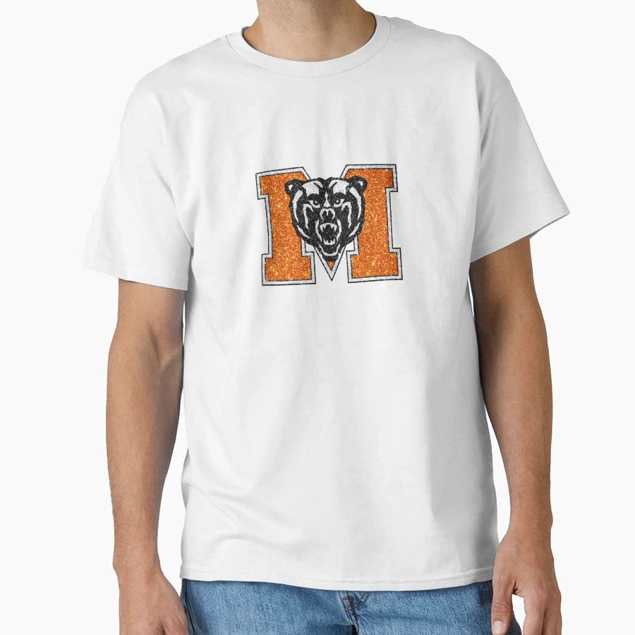 Mercer Glitter Logo T-Shirt - Minimalist Print for Adults - T-Shirt, Sweatshirt, Hoodie