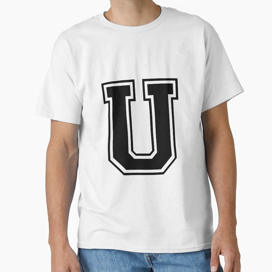 Letter U T-Shirt - Casual Everyday Wear Men Women - T-Shirt, Sweatshirt, Hoodie