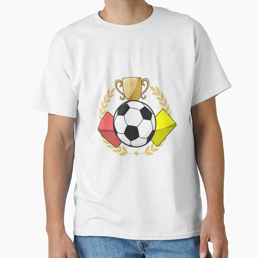 Soccer Red Yellow Card Trophy T-Shirt - Casual Everyday Wear for Adults - T-Shirt, Sweatshirt, Hoodie