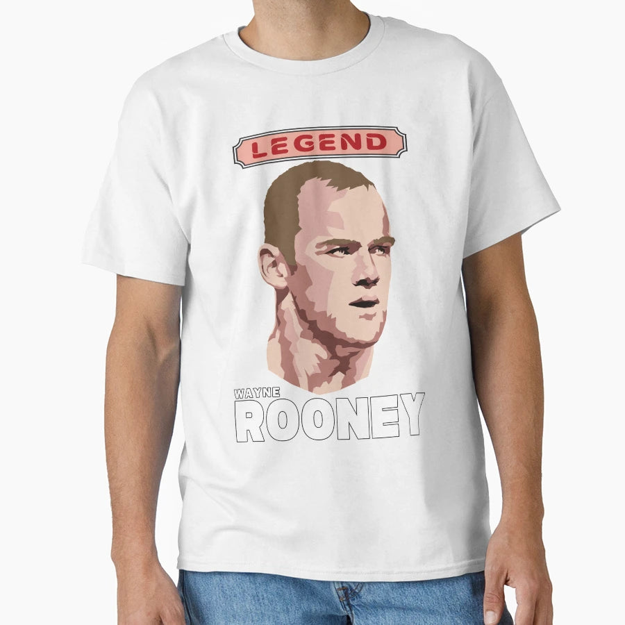 Wayne Rooney Football Legend T-Shirt - Graphic Print Unisex - T-Shirt, Sweatshirt, Hoodie