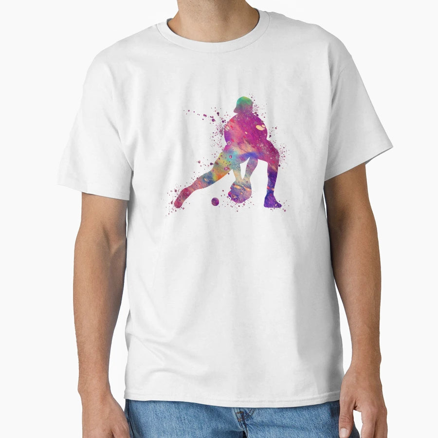 Baseball Catcher Watercolor Gift T-Shirt - Trendy Graphic Unisex - T-Shirt, Sweatshirt, Hoodie