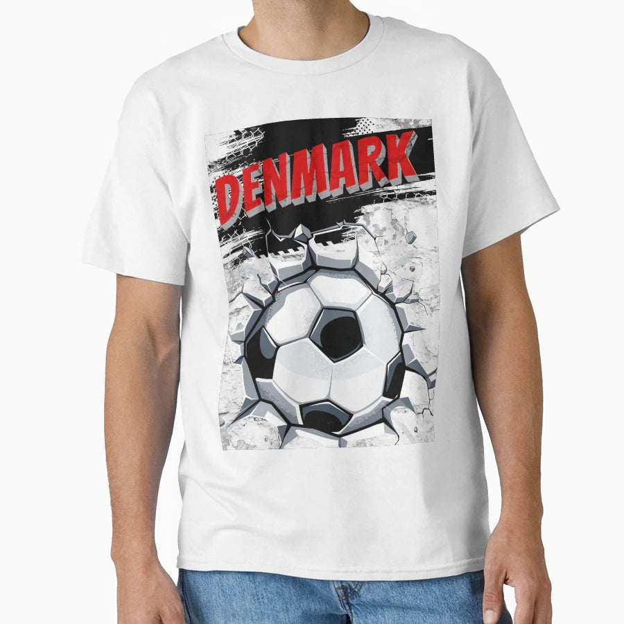 Danish Football Denmark Fan Article T-Shirt - Fun Novelty Design Men Women - T-Shirt, Sweatshirt, Hoodie