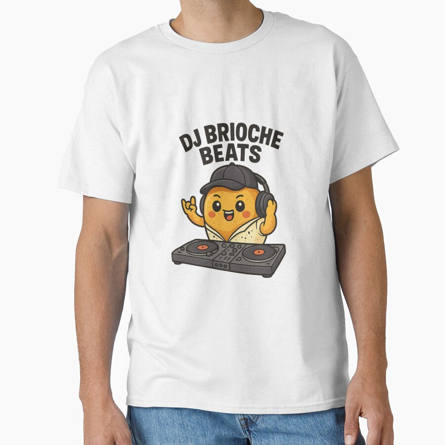 DJ Brioche Beats The kawaii turntable star by - Adult & Kids T-Shirts, Sweatshirts & Hoodies apparel design preview 1