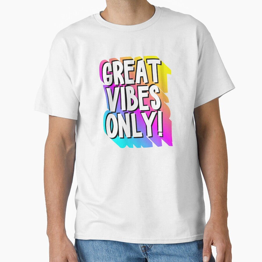 Great Vibes Only! by ShaykhUmer - Adult & Kids T-Shirts, Sweatshirts & Hoodies apparel design preview 1