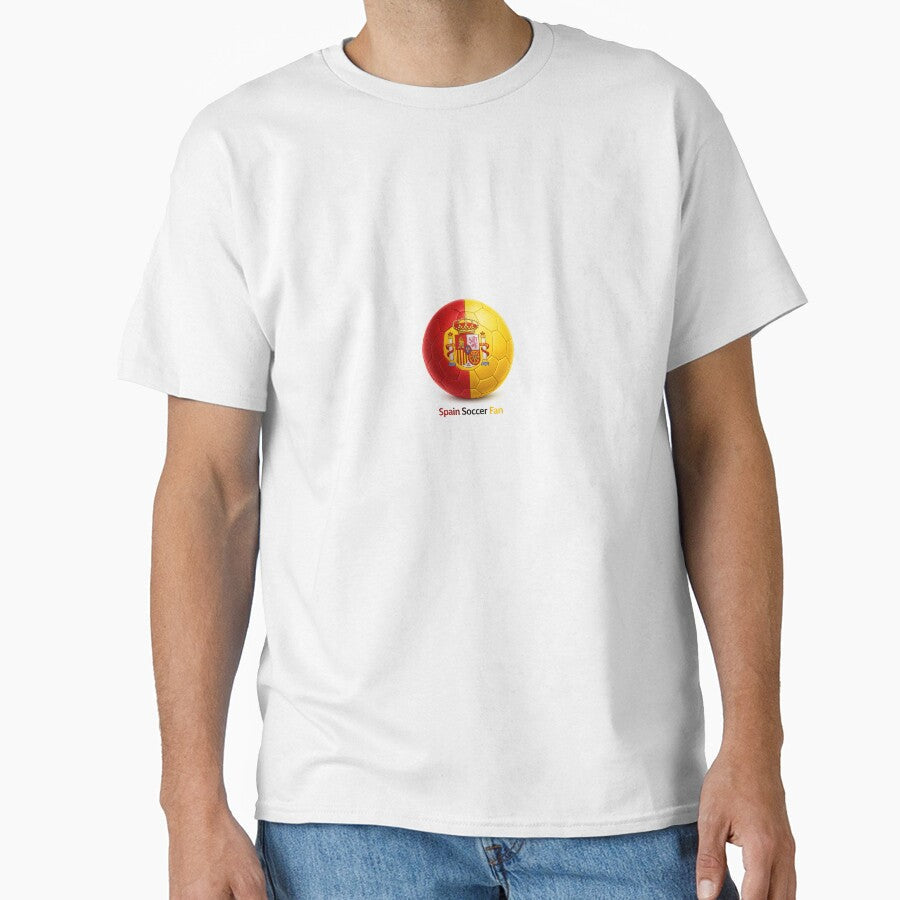 Spain Flag Soccer Ball Fan by Trionda_Shop - Adult & Kids T-Shirts, Sweatshirts & Hoodies apparel design preview 1