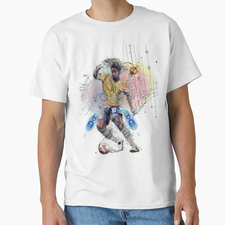 Football Ronaldinho Playmaker T-Shirt - Graphic Print for Adults - T-Shirt, Sweatshirt, Hoodie